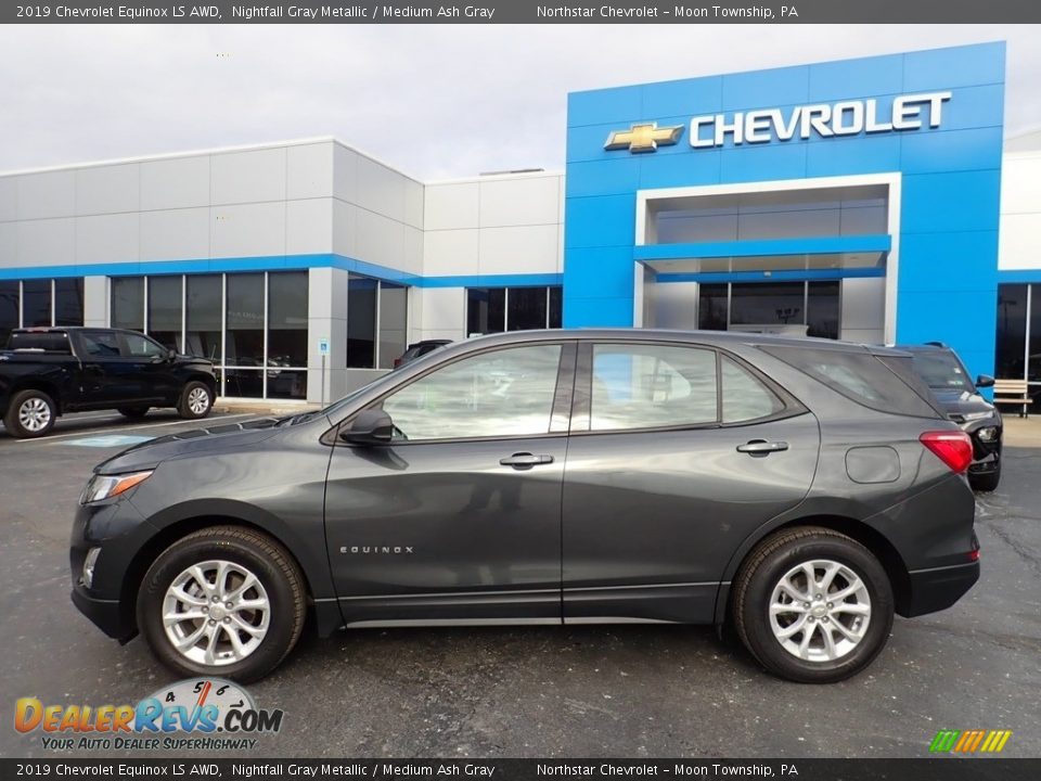 2019 Chevrolet Equinox LS AWD Nightfall Gray Metallic / Medium Ash Gray Photo #3