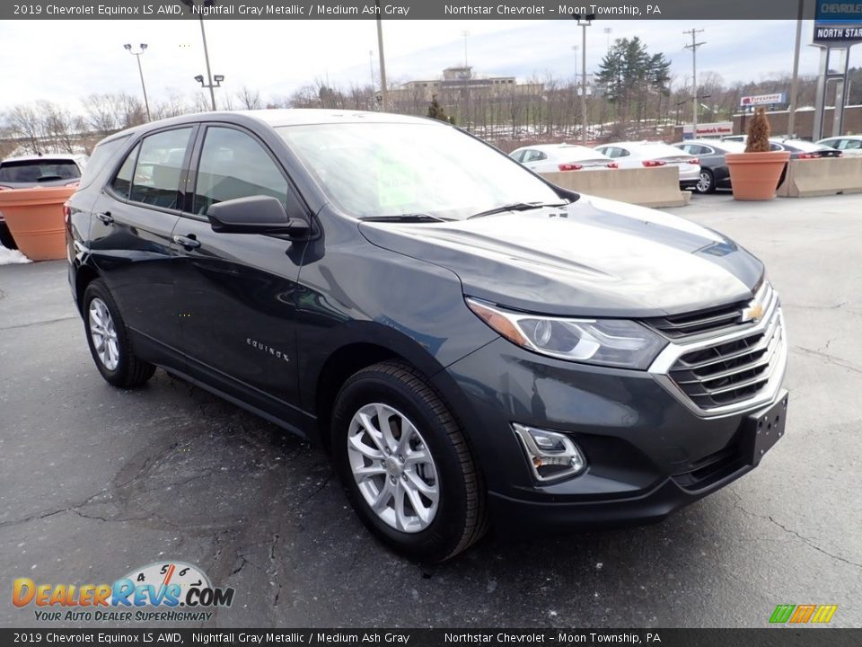 2019 Chevrolet Equinox LS AWD Nightfall Gray Metallic / Medium Ash Gray Photo #11