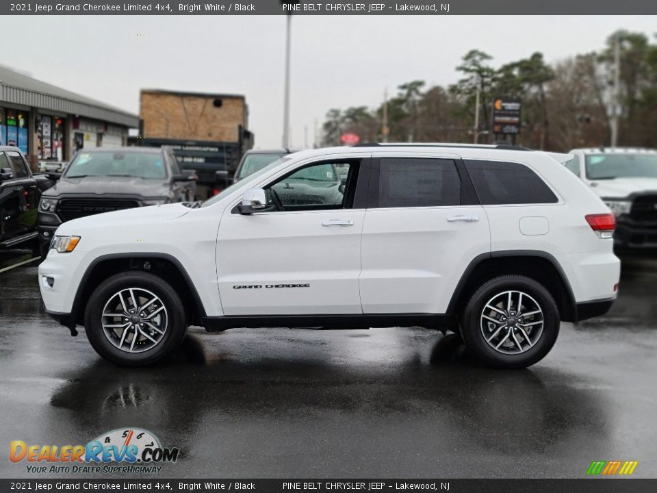 2021 Jeep Grand Cherokee Limited 4x4 Bright White / Black Photo #4
