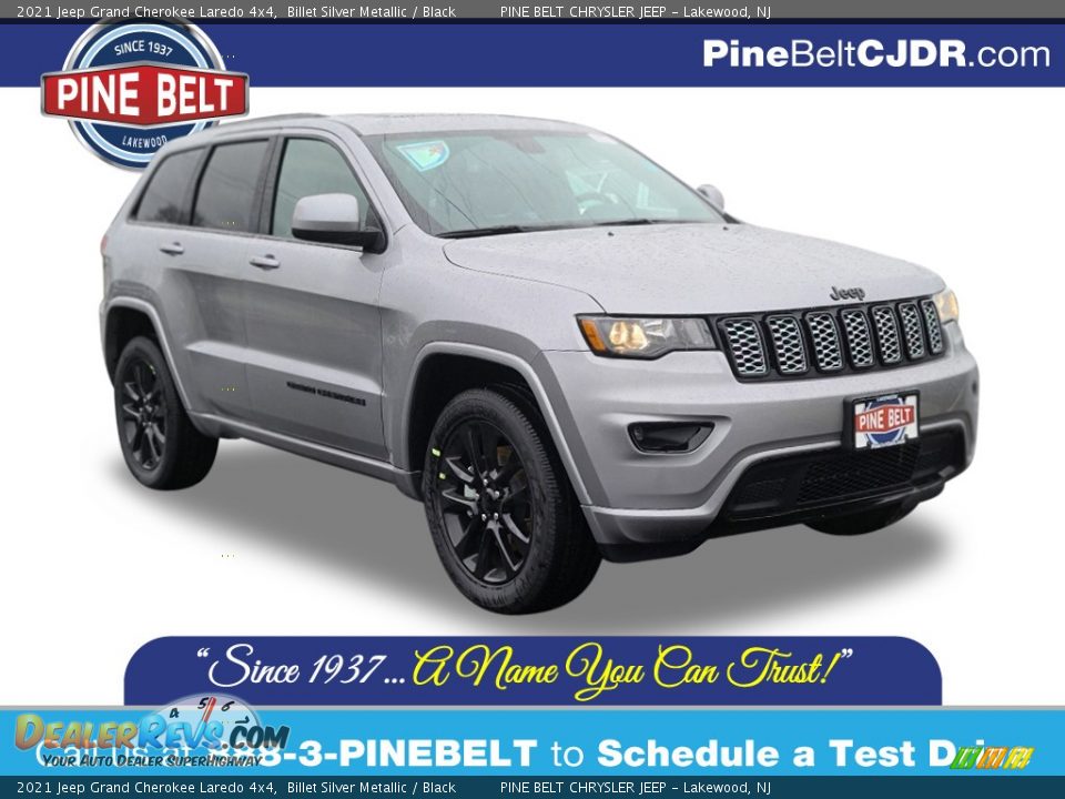 2021 Jeep Grand Cherokee Laredo 4x4 Billet Silver Metallic / Black Photo #1