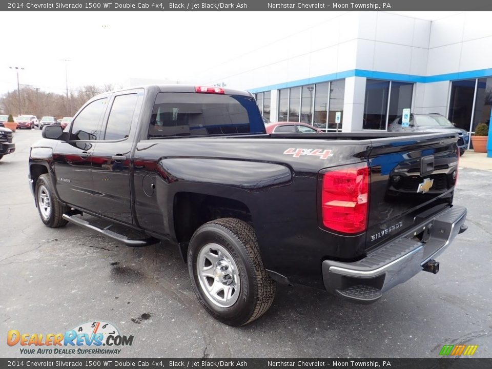 2014 Chevrolet Silverado 1500 WT Double Cab 4x4 Black / Jet Black/Dark Ash Photo #4