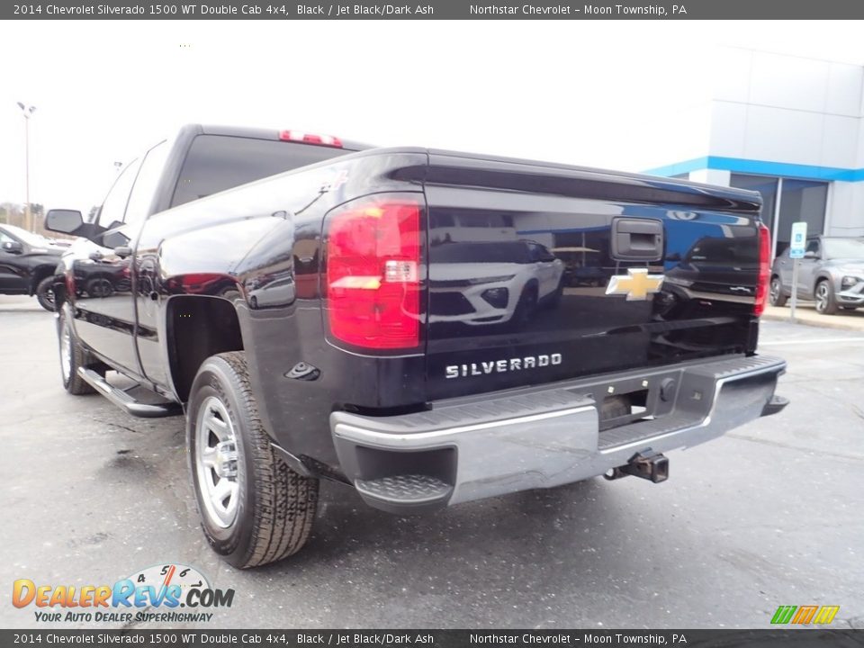 2014 Chevrolet Silverado 1500 WT Double Cab 4x4 Black / Jet Black/Dark Ash Photo #5