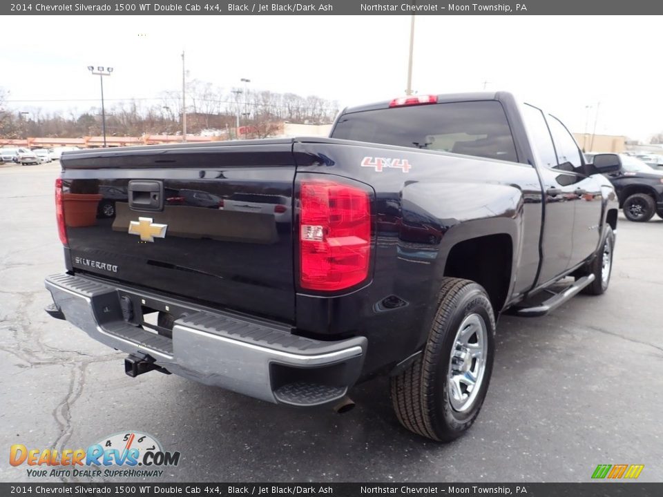 2014 Chevrolet Silverado 1500 WT Double Cab 4x4 Black / Jet Black/Dark Ash Photo #7