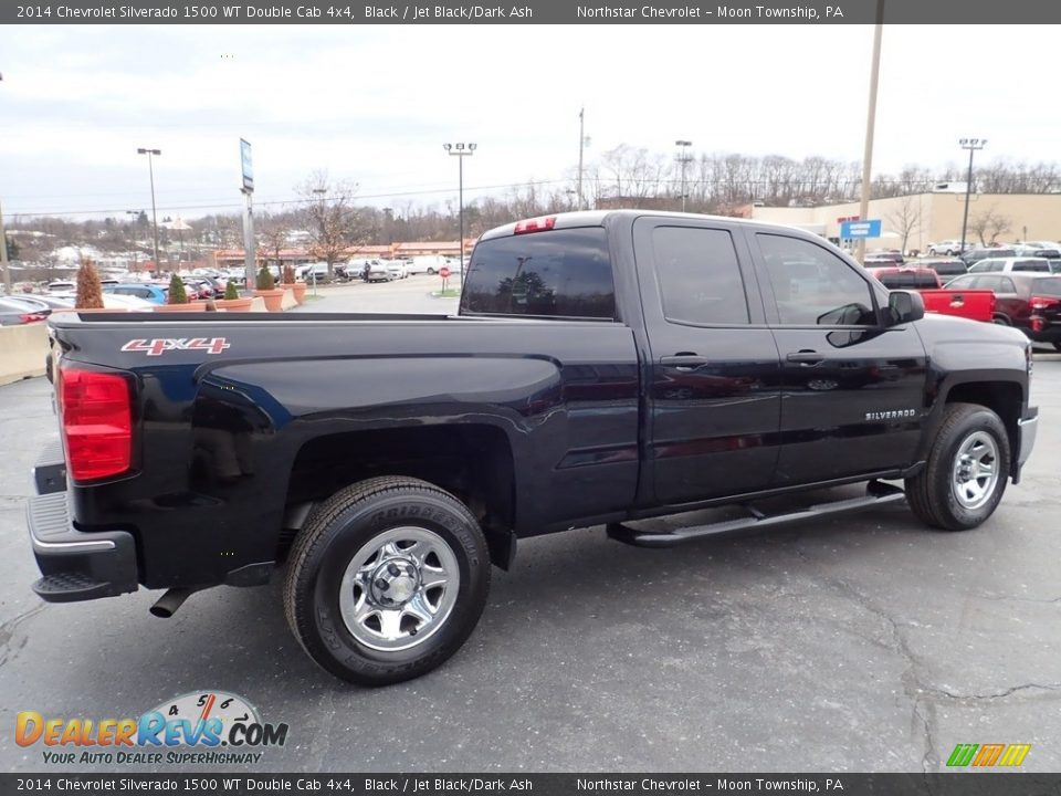 2014 Chevrolet Silverado 1500 WT Double Cab 4x4 Black / Jet Black/Dark Ash Photo #8