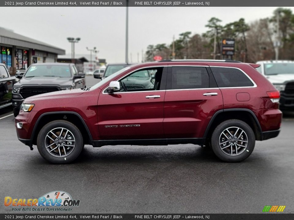 2021 Jeep Grand Cherokee Limited 4x4 Velvet Red Pearl / Black Photo #4