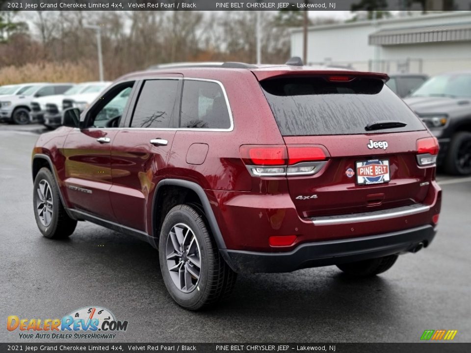 2021 Jeep Grand Cherokee Limited 4x4 Velvet Red Pearl / Black Photo #6