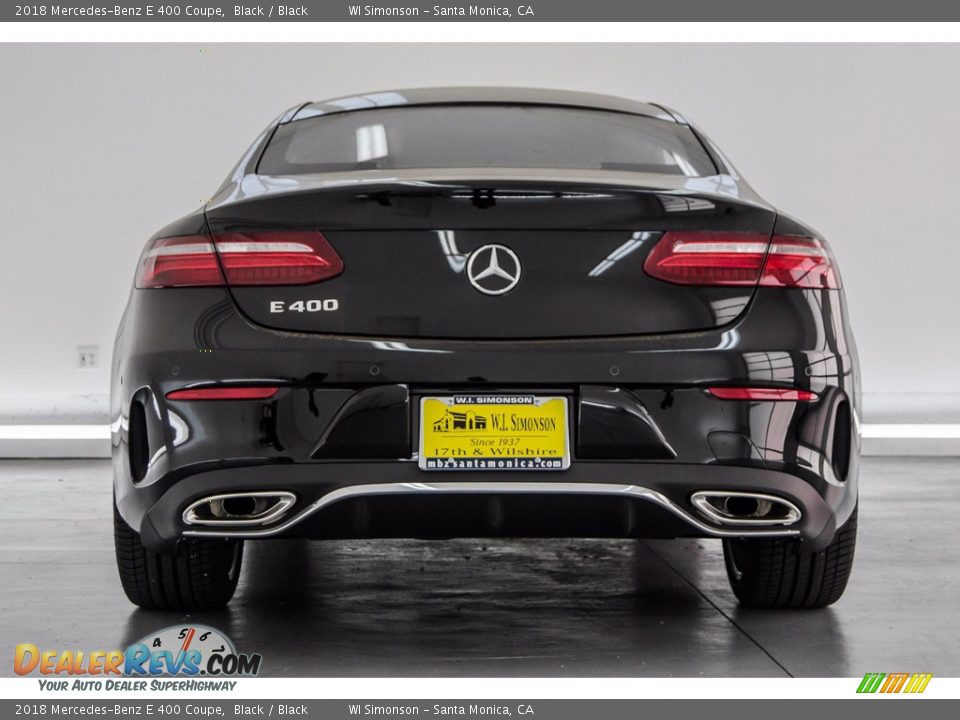 2018 Mercedes-Benz E 400 Coupe Black / Black Photo #4