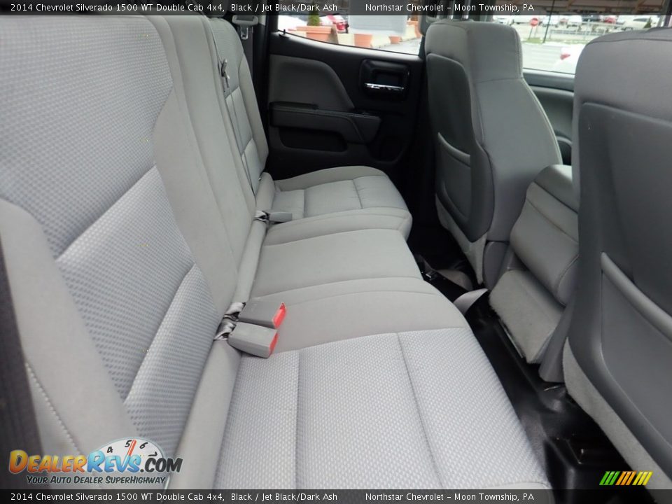 2014 Chevrolet Silverado 1500 WT Double Cab 4x4 Black / Jet Black/Dark Ash Photo #17