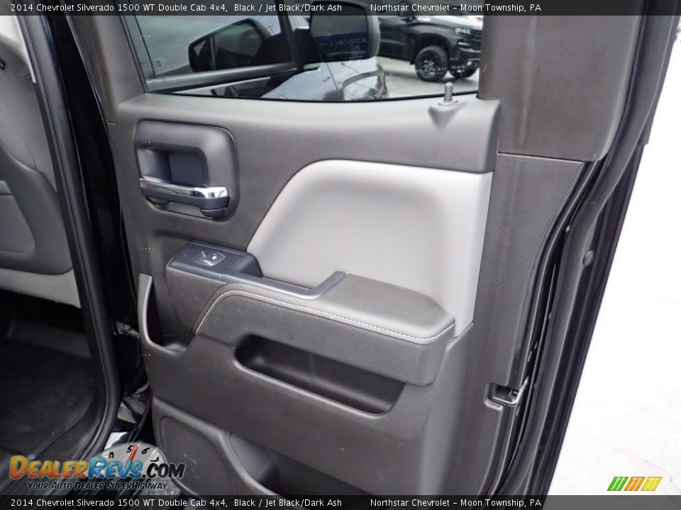 2014 Chevrolet Silverado 1500 WT Double Cab 4x4 Black / Jet Black/Dark Ash Photo #18