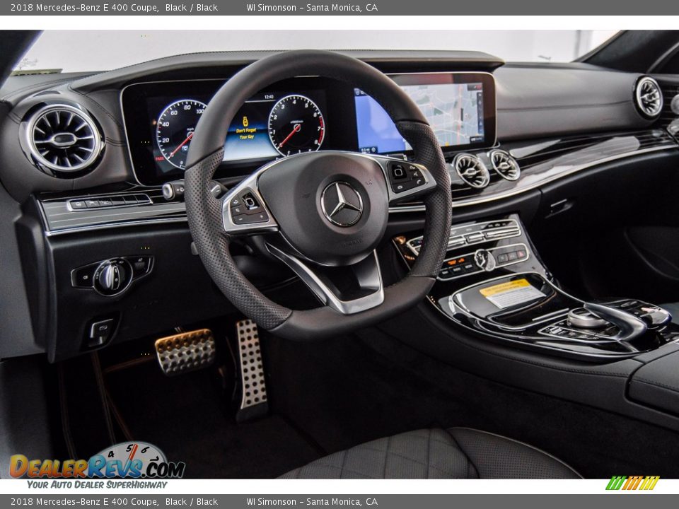 2018 Mercedes-Benz E 400 Coupe Black / Black Photo #6