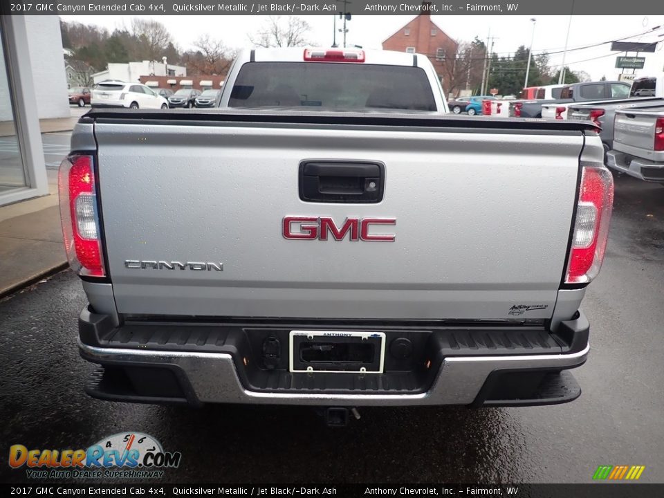 2017 GMC Canyon Extended Cab 4x4 Quicksilver Metallic / Jet Black/­Dark Ash Photo #7