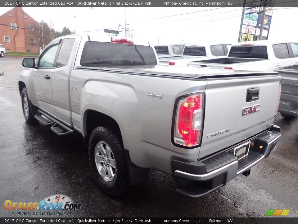 2017 GMC Canyon Extended Cab 4x4 Quicksilver Metallic / Jet Black/­Dark Ash Photo #8