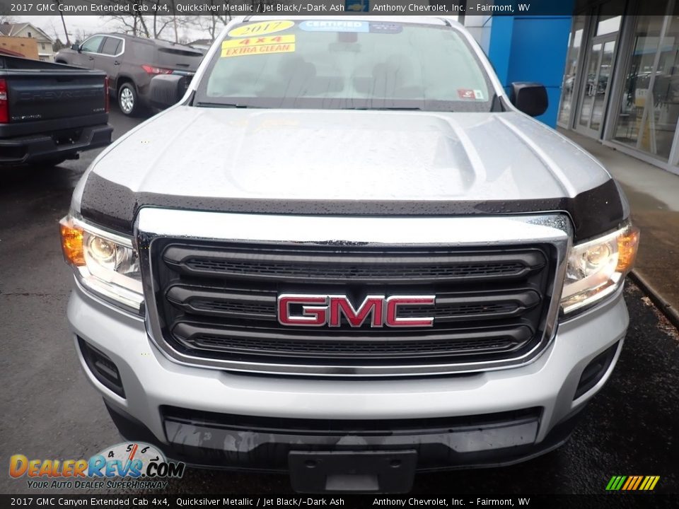 2017 GMC Canyon Extended Cab 4x4 Quicksilver Metallic / Jet Black/­Dark Ash Photo #10