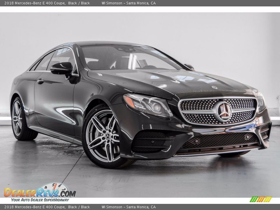 2018 Mercedes-Benz E 400 Coupe Black / Black Photo #12