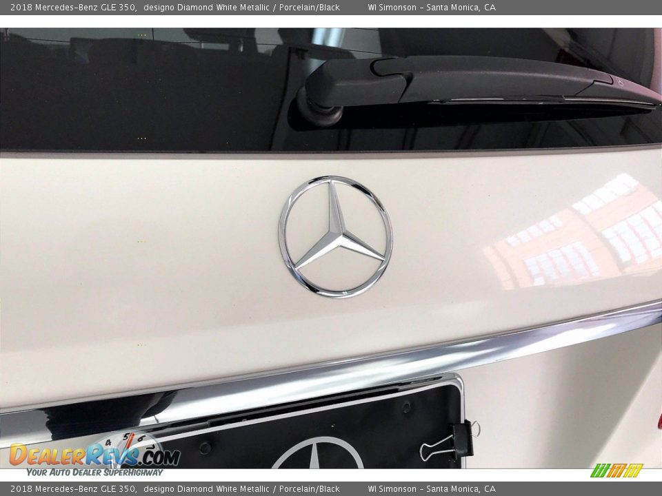 2018 Mercedes-Benz GLE 350 designo Diamond White Metallic / Porcelain/Black Photo #7