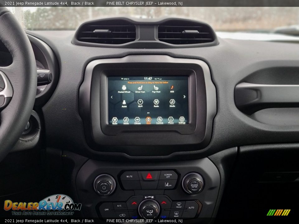 2021 Jeep Renegade Latitude 4x4 Black / Black Photo #10