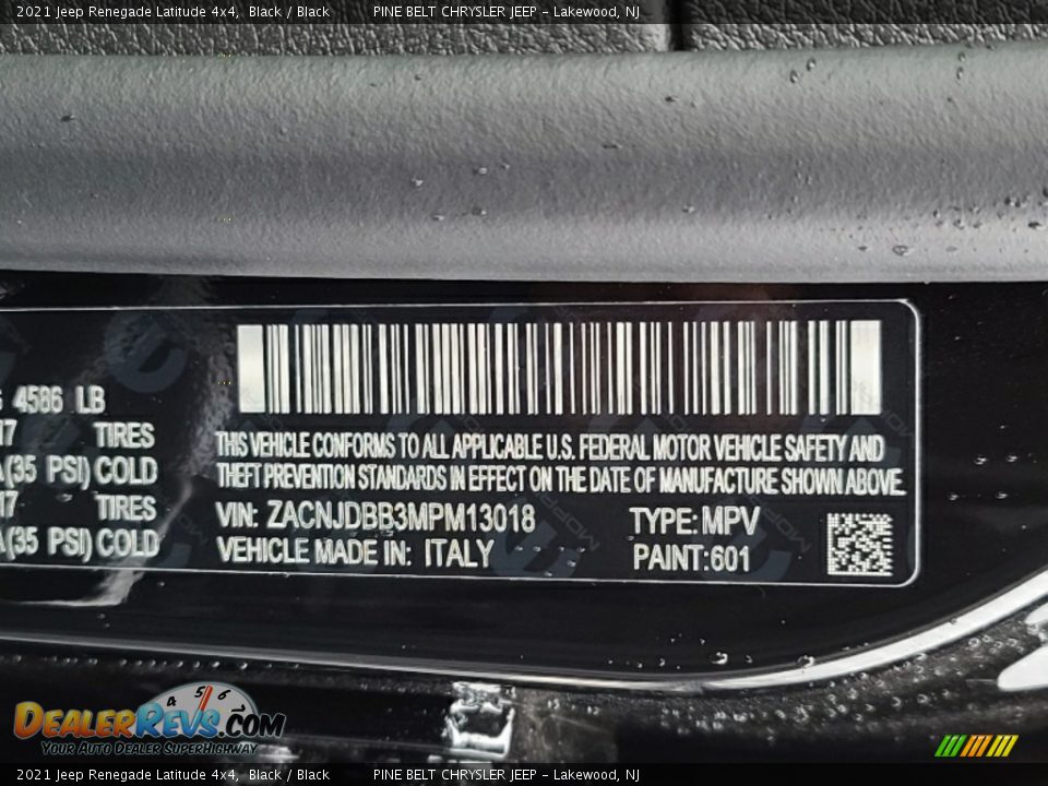 2021 Jeep Renegade Latitude 4x4 Black / Black Photo #14