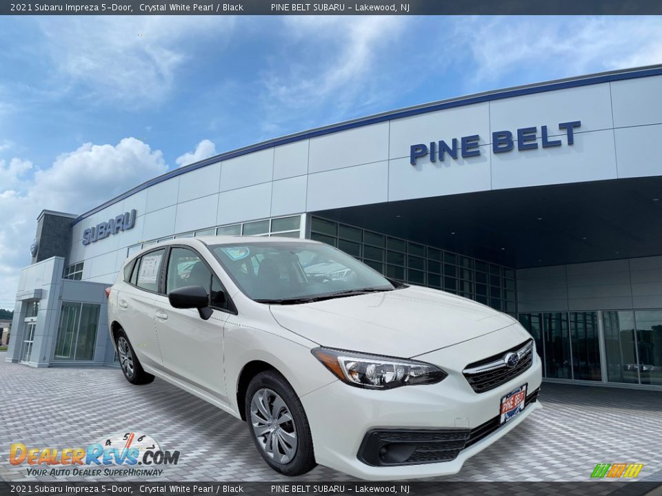 2021 Subaru Impreza 5-Door Crystal White Pearl / Black Photo #1