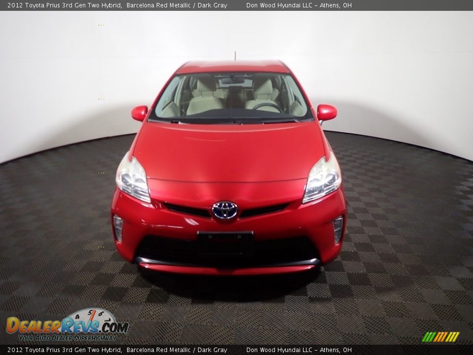 2012 Toyota Prius 3rd Gen Two Hybrid Barcelona Red Metallic / Dark Gray Photo #4