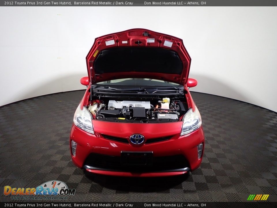 2012 Toyota Prius 3rd Gen Two Hybrid Barcelona Red Metallic / Dark Gray Photo #5