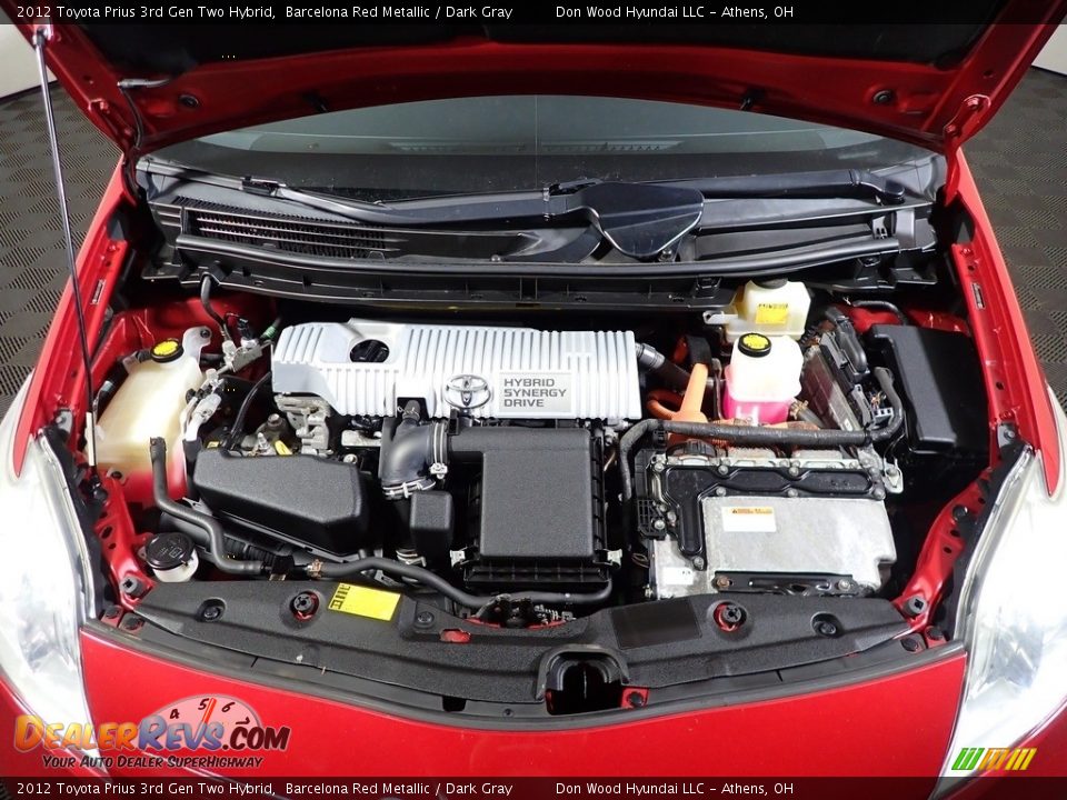 2012 Toyota Prius 3rd Gen Two Hybrid Barcelona Red Metallic / Dark Gray Photo #6