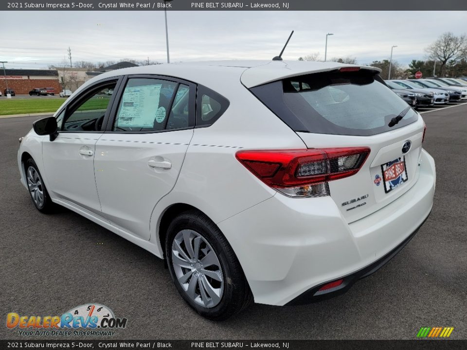 2021 Subaru Impreza 5-Door Crystal White Pearl / Black Photo #6