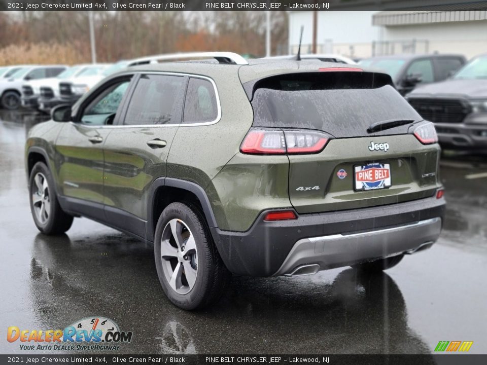 2021 Jeep Cherokee Limited 4x4 Olive Green Pearl / Black Photo #6