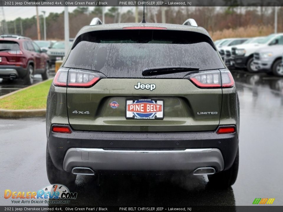 2021 Jeep Cherokee Limited 4x4 Olive Green Pearl / Black Photo #7
