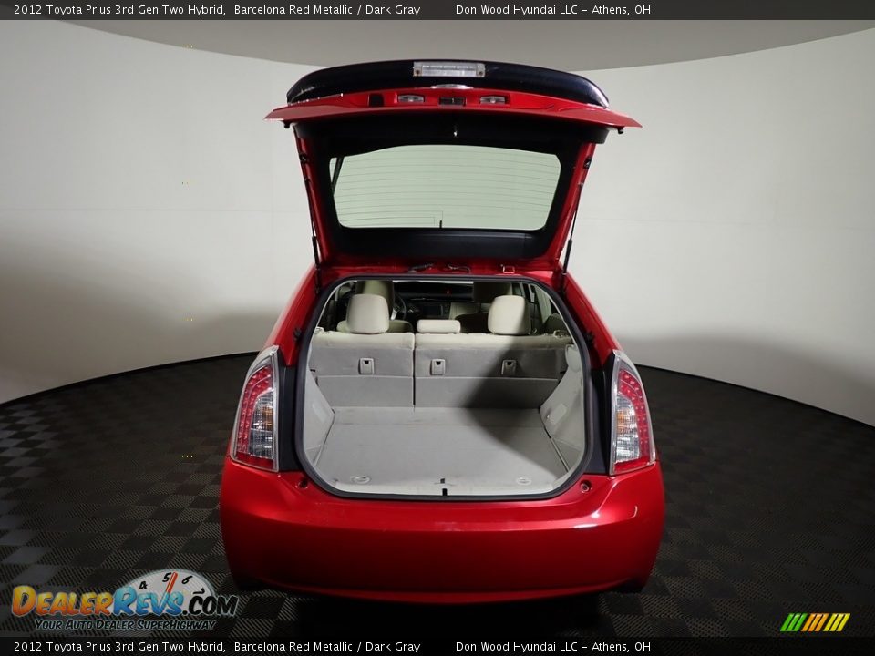 2012 Toyota Prius 3rd Gen Two Hybrid Barcelona Red Metallic / Dark Gray Photo #13