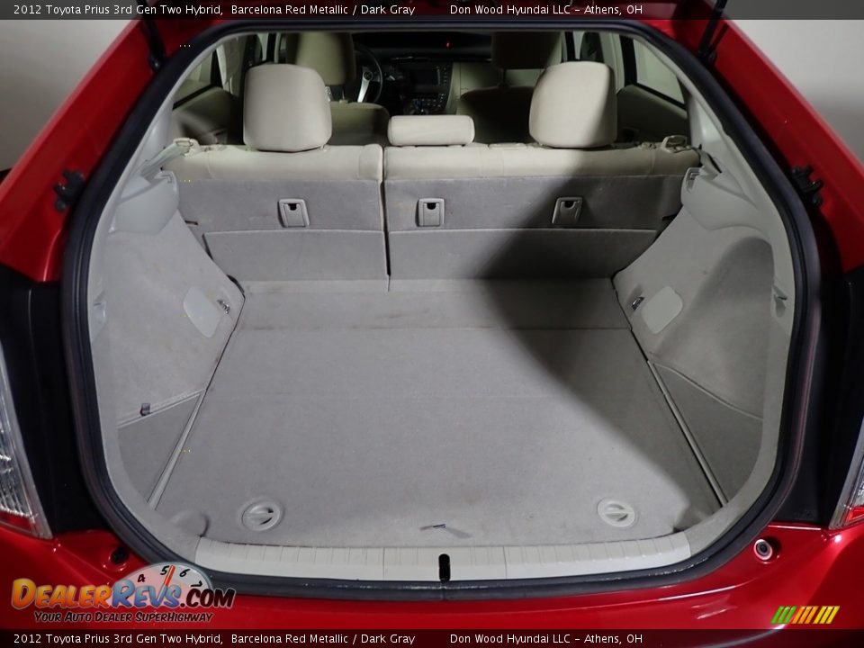 2012 Toyota Prius 3rd Gen Two Hybrid Barcelona Red Metallic / Dark Gray Photo #14