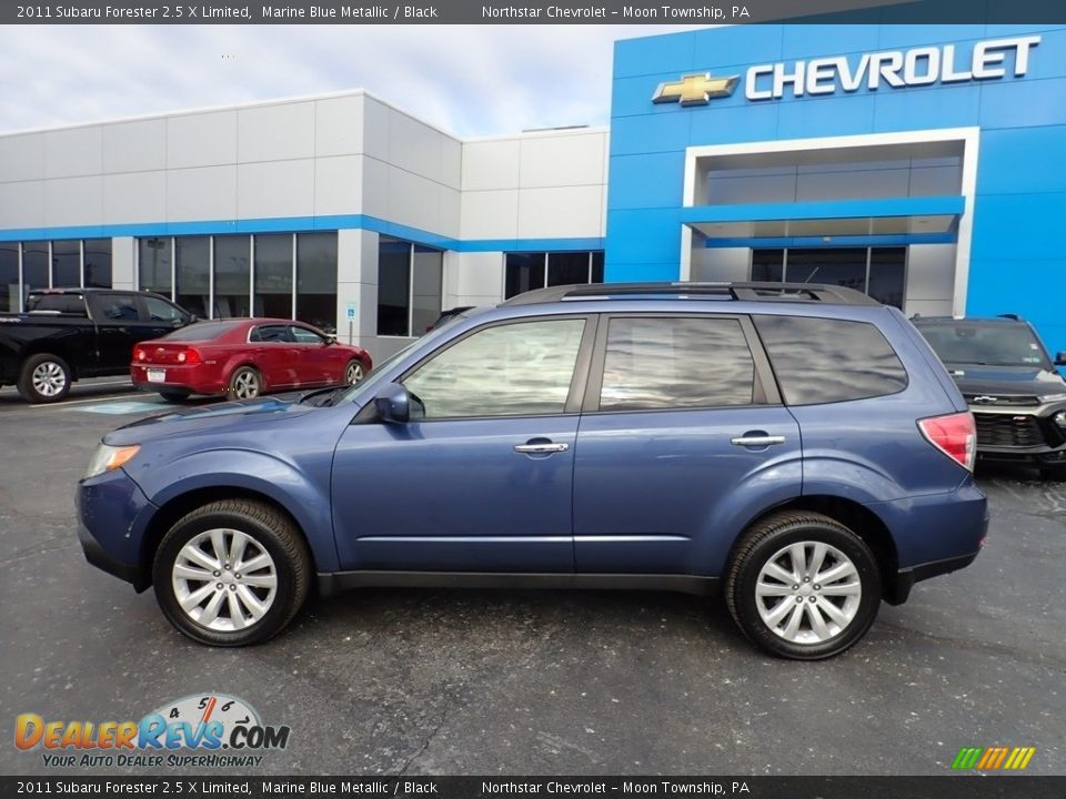 2011 Subaru Forester 2.5 X Limited Marine Blue Metallic / Black Photo #3