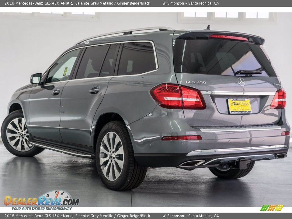 2018 Mercedes-Benz GLS 450 4Matic Selenite Grey Metallic / Ginger Beige/Black Photo #3