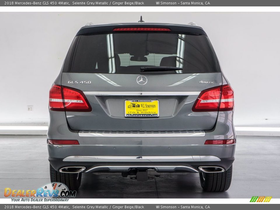 2018 Mercedes-Benz GLS 450 4Matic Selenite Grey Metallic / Ginger Beige/Black Photo #4