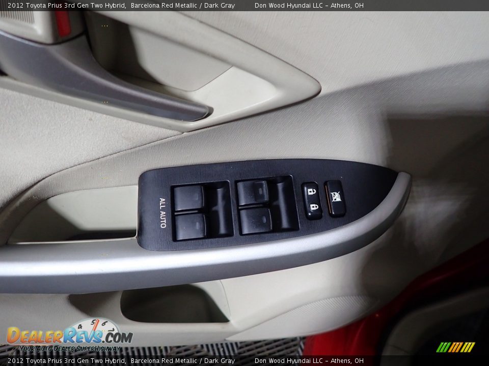 2012 Toyota Prius 3rd Gen Two Hybrid Barcelona Red Metallic / Dark Gray Photo #21