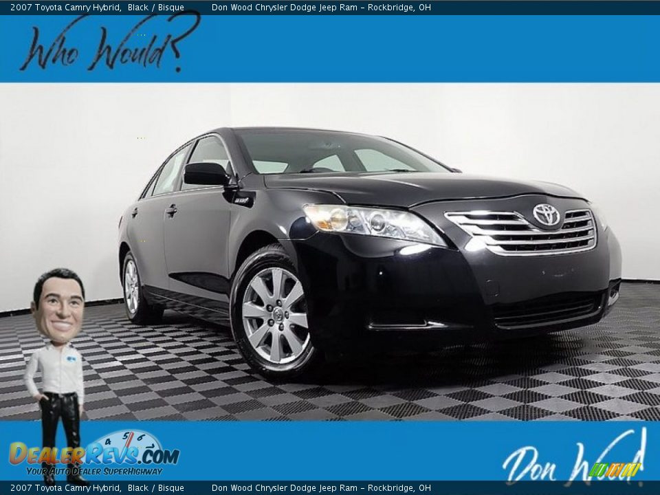 2007 Toyota Camry Hybrid Black / Bisque Photo #1