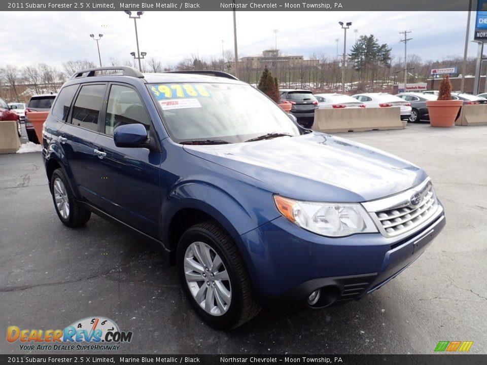 2011 Subaru Forester 2.5 X Limited Marine Blue Metallic / Black Photo #11