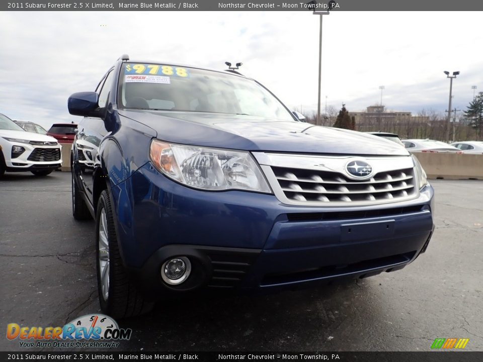 2011 Subaru Forester 2.5 X Limited Marine Blue Metallic / Black Photo #12