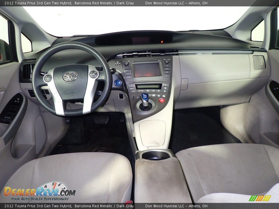 2012 Toyota Prius 3rd Gen Two Hybrid Barcelona Red Metallic / Dark Gray Photo #24