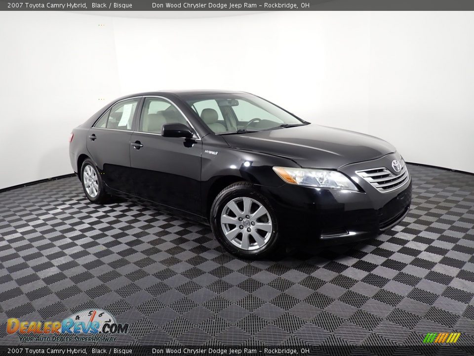 2007 Toyota Camry Hybrid Black / Bisque Photo #4