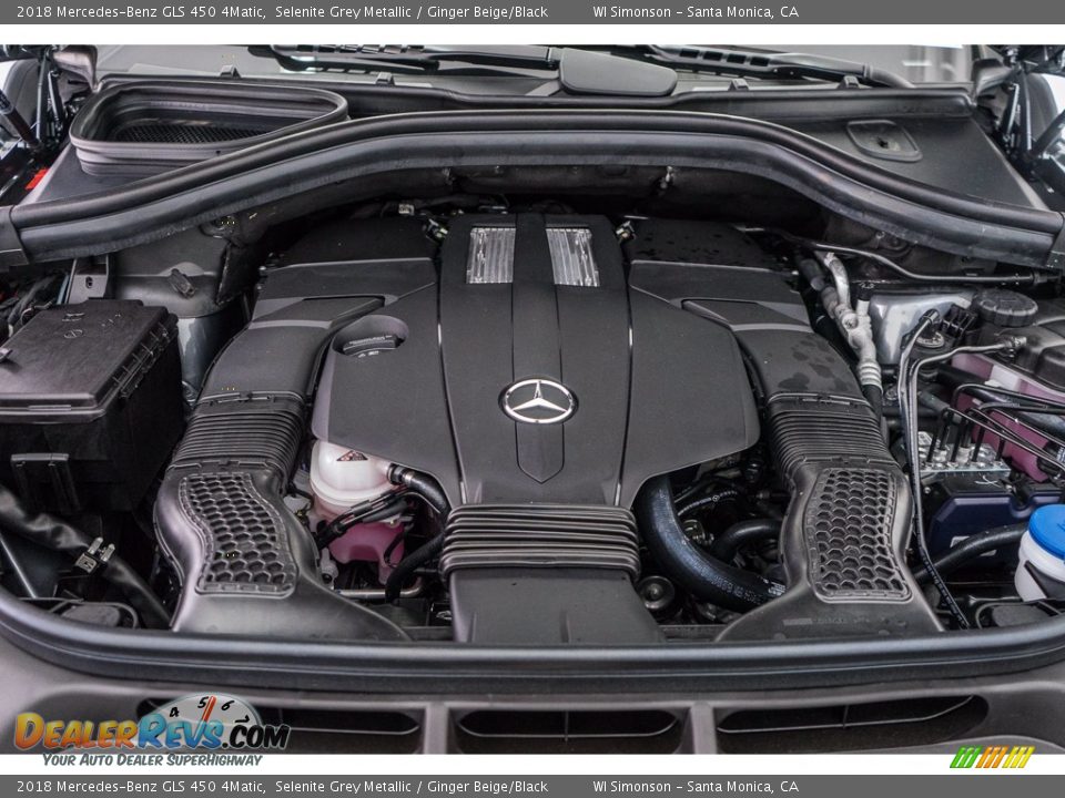 2018 Mercedes-Benz GLS 450 4Matic Selenite Grey Metallic / Ginger Beige/Black Photo #8