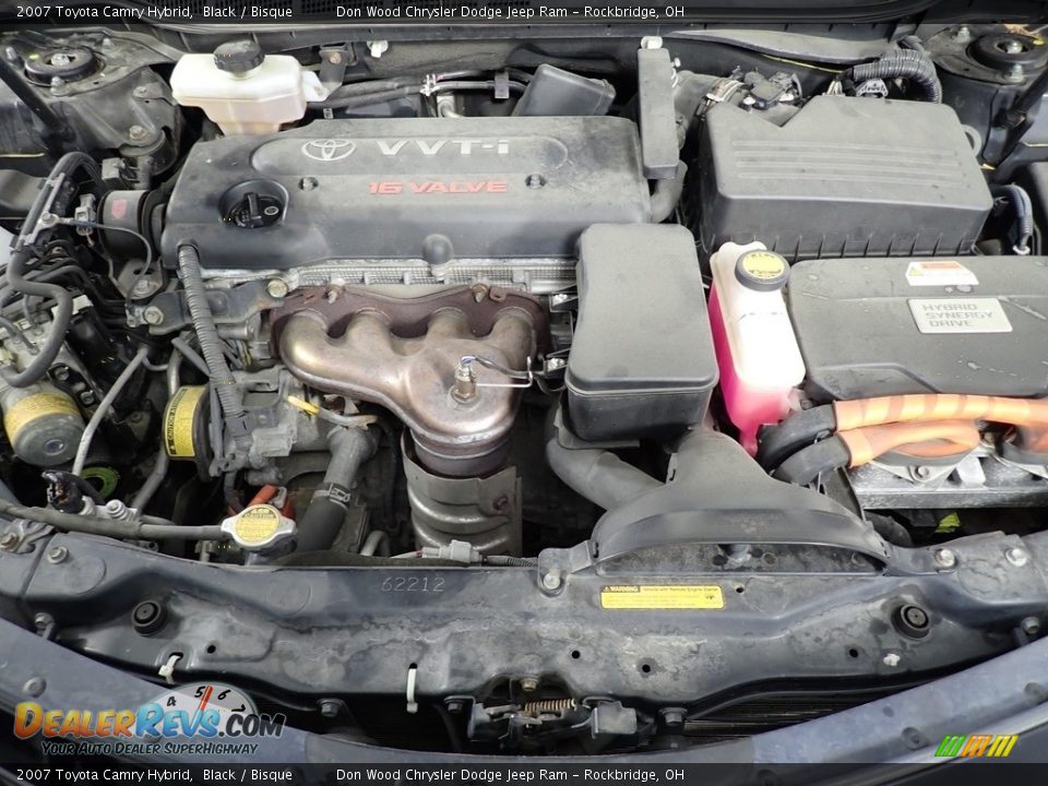 2007 Toyota Camry Hybrid Black / Bisque Photo #8