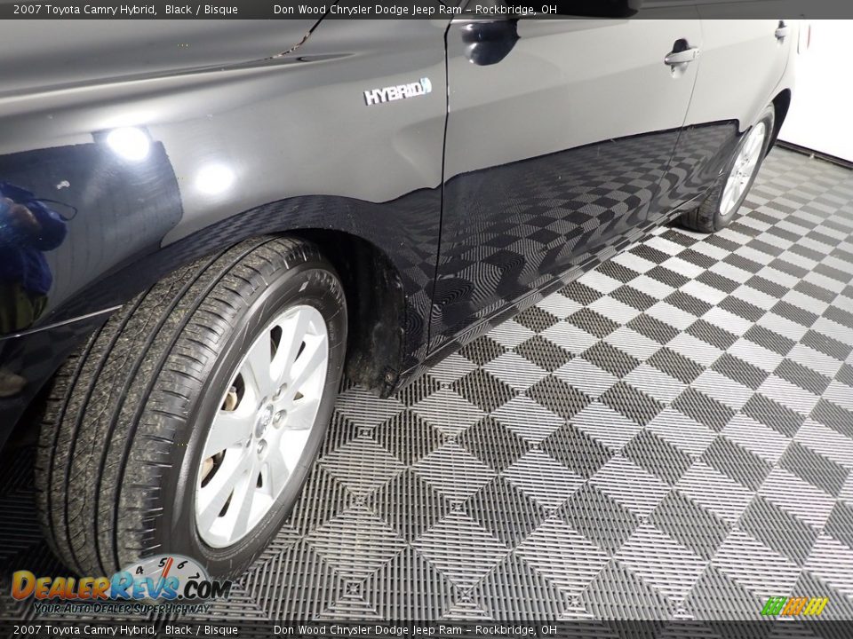 2007 Toyota Camry Hybrid Black / Bisque Photo #10