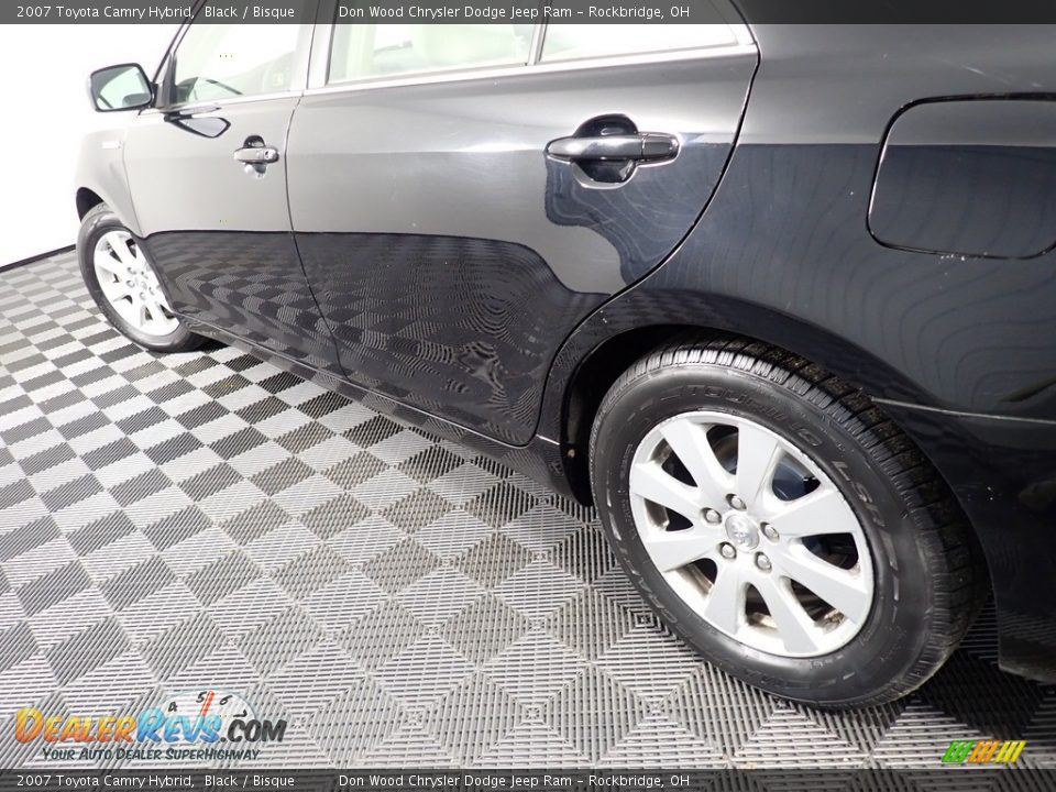 2007 Toyota Camry Hybrid Black / Bisque Photo #11