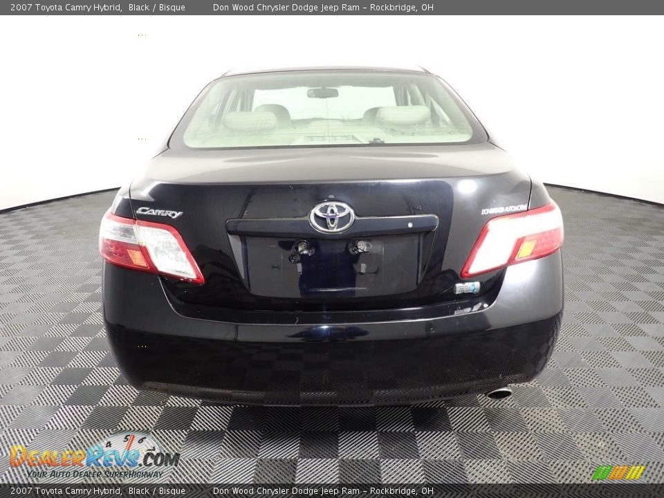 2007 Toyota Camry Hybrid Black / Bisque Photo #13