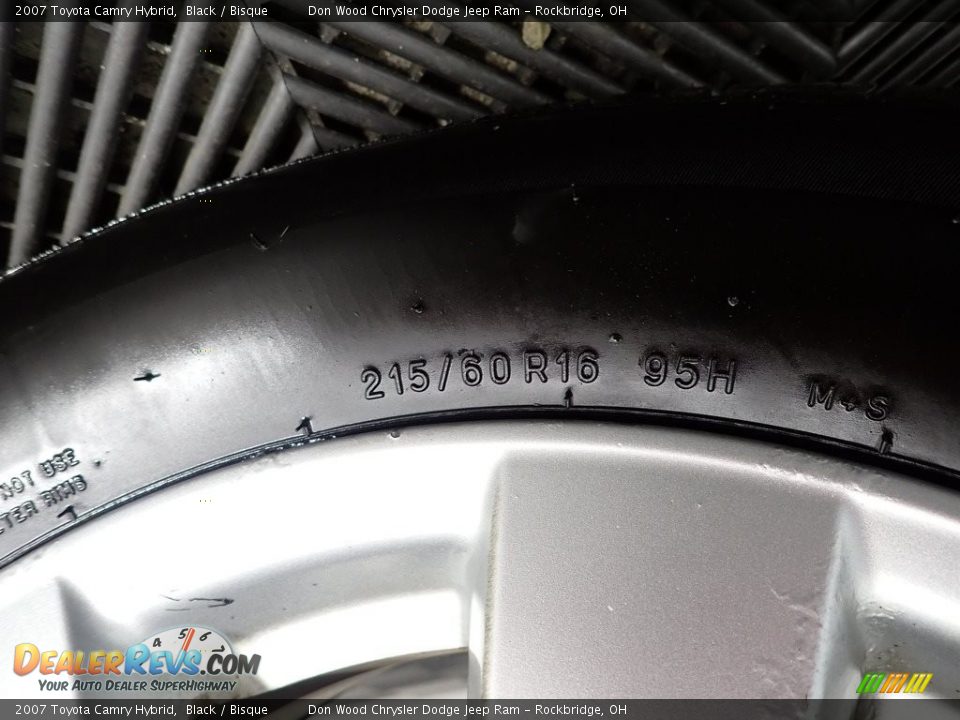 2007 Toyota Camry Hybrid Black / Bisque Photo #18