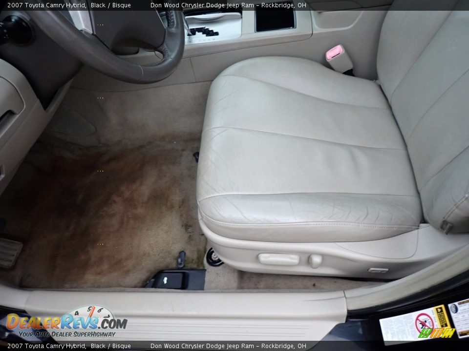 2007 Toyota Camry Hybrid Black / Bisque Photo #21
