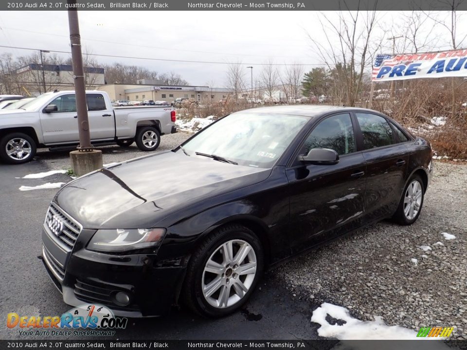 2010 Audi A4 2.0T quattro Sedan Brilliant Black / Black Photo #1