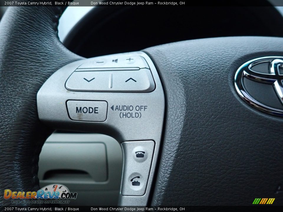 2007 Toyota Camry Hybrid Black / Bisque Photo #25