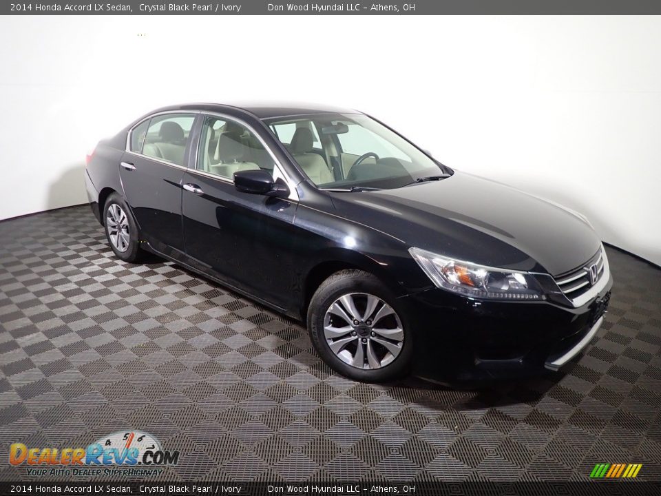 2014 Honda Accord LX Sedan Crystal Black Pearl / Ivory Photo #2