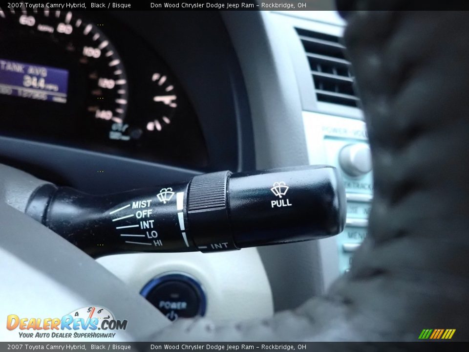 2007 Toyota Camry Hybrid Black / Bisque Photo #28